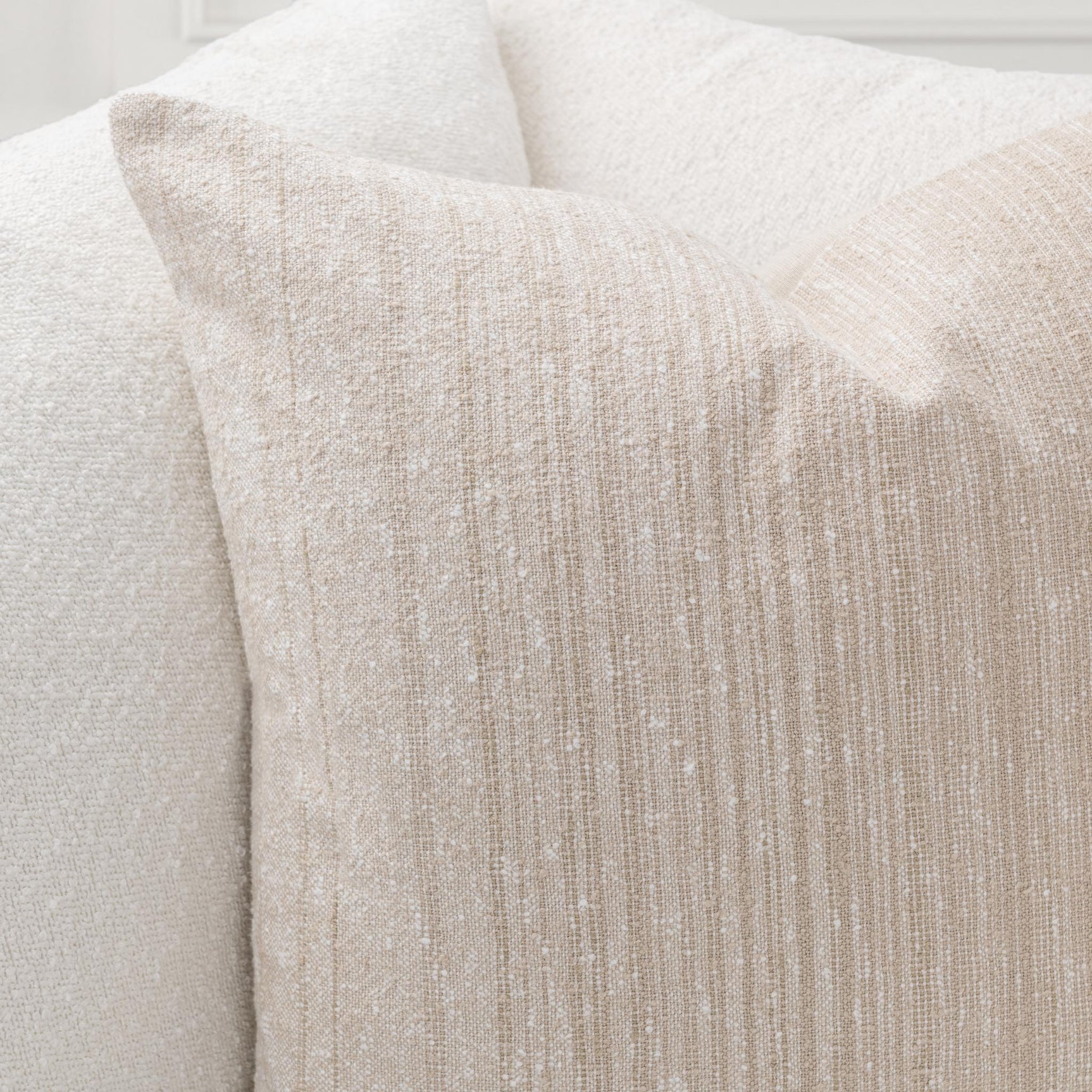 TW Beryl Natural/ Ivory Throw Pillow (Set of 2) - Ornate Home