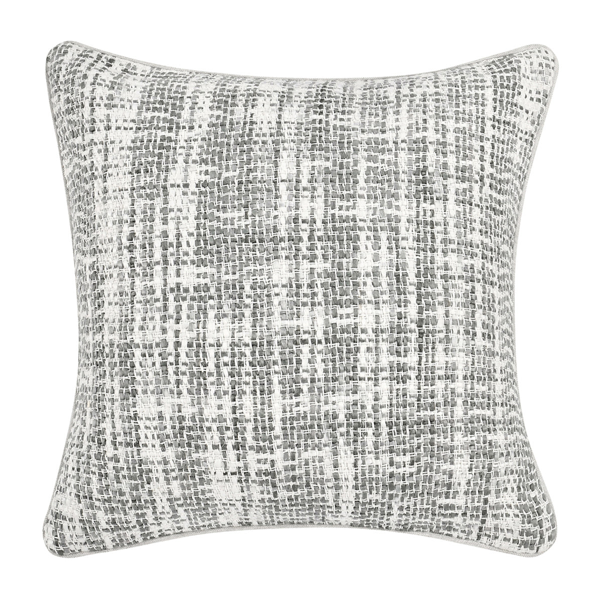 TW Brax Gray/Ivory 22x22 Throw Pillow (Set of 2) - Ornate Home