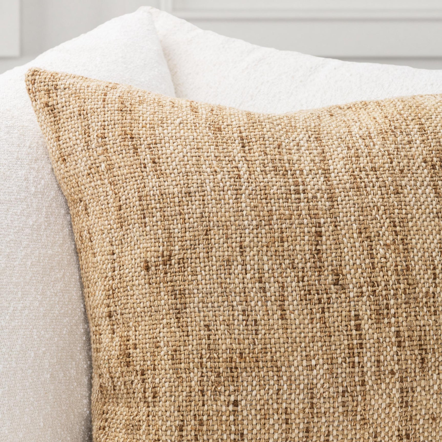 TW Mecca Beige Natural 22x22 Throw Pillow (Set of 2) - Ornate Home