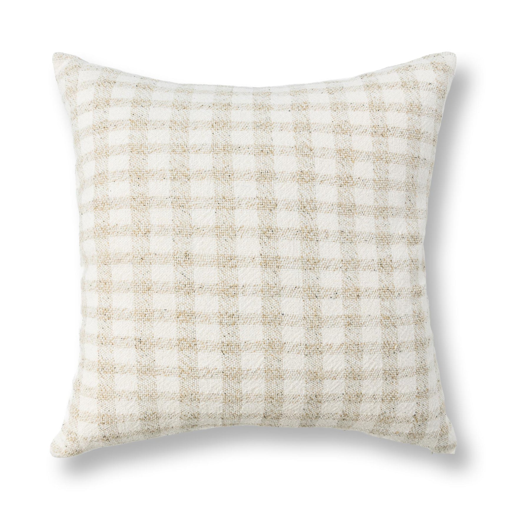 TW Sari Beige Natural/Ivory 26x26 Throw Pillow (Set of 2) - Ornate Home