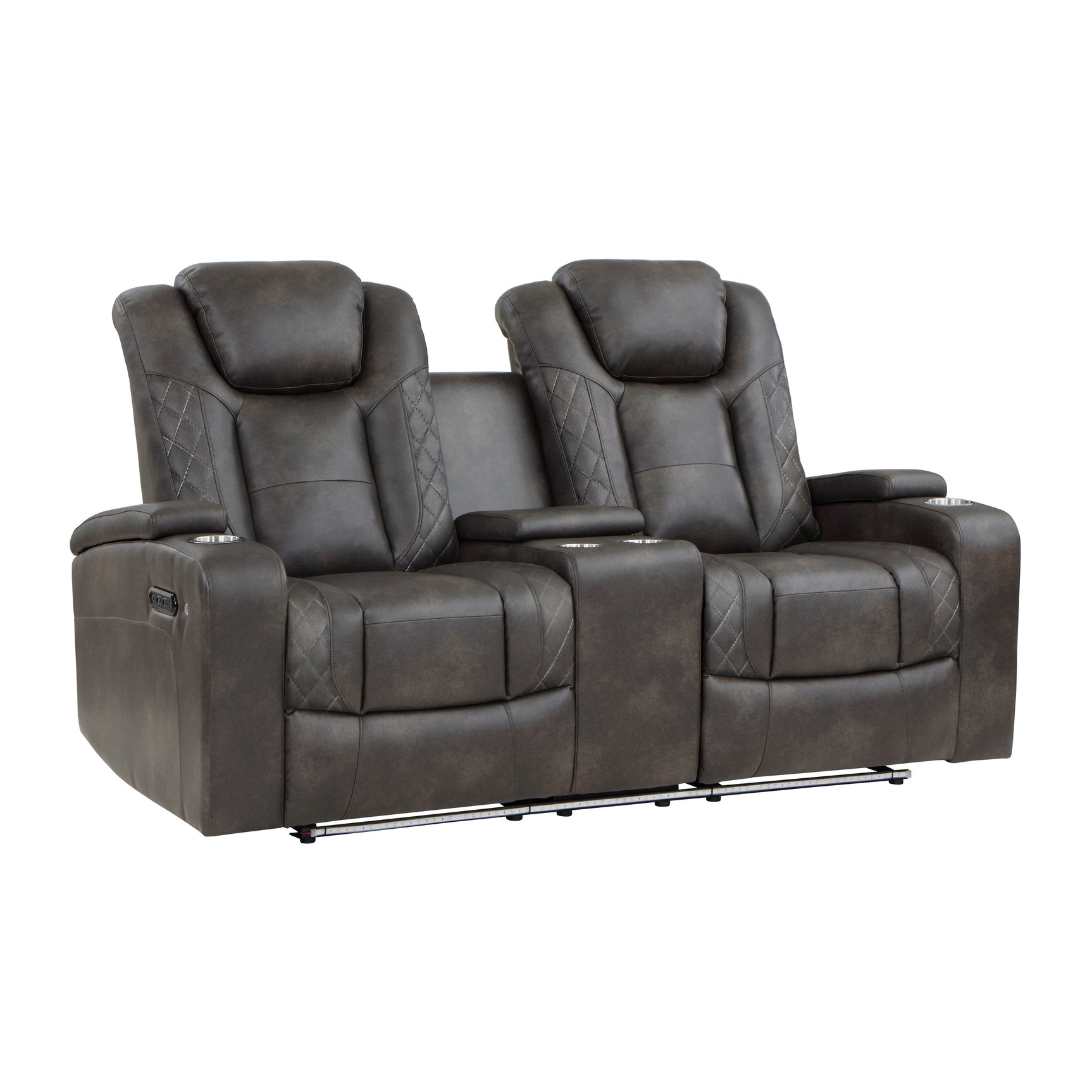 Tabor Brown Power Double Reclining Loveseat - Ornate Home