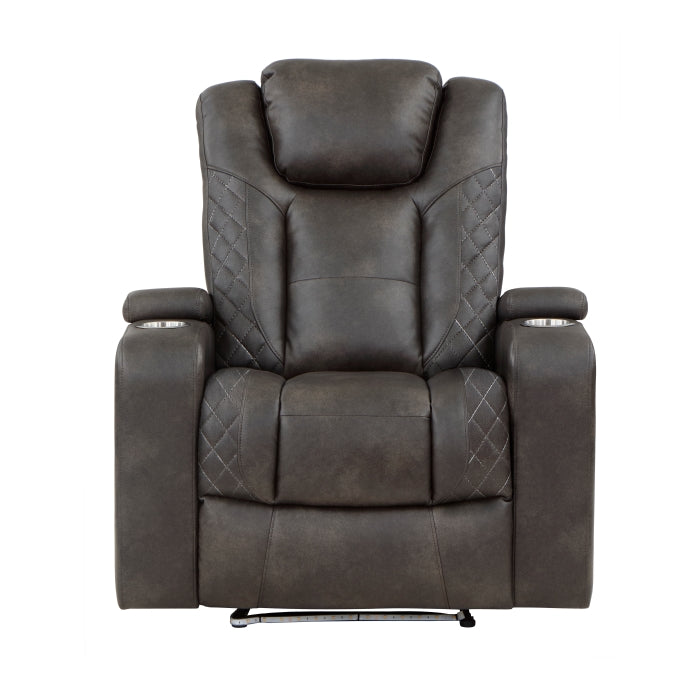Tabor Brown Power Reclining Chair - Ornate Home