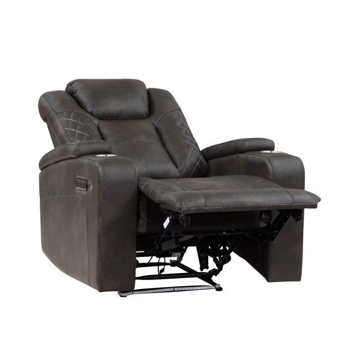 Tabor Brown Power Reclining Chair - Ornate Home
