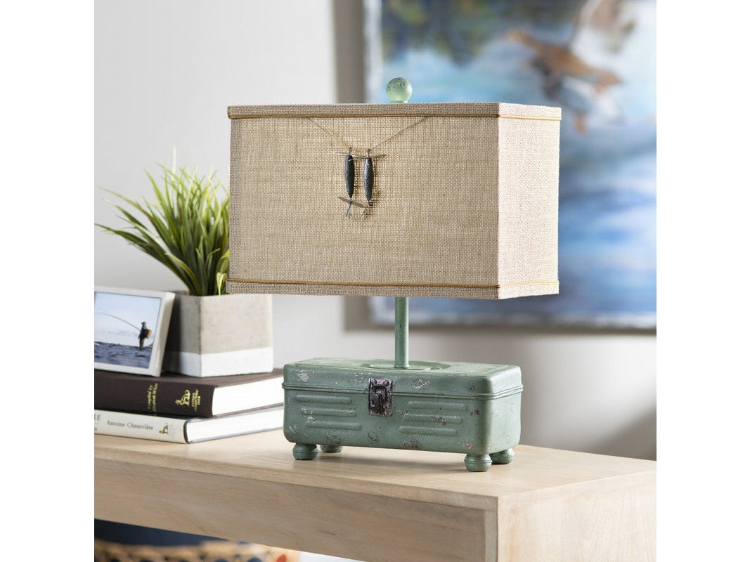Tackle Box Green Table Lamp (Set of 2) - Ornate Home