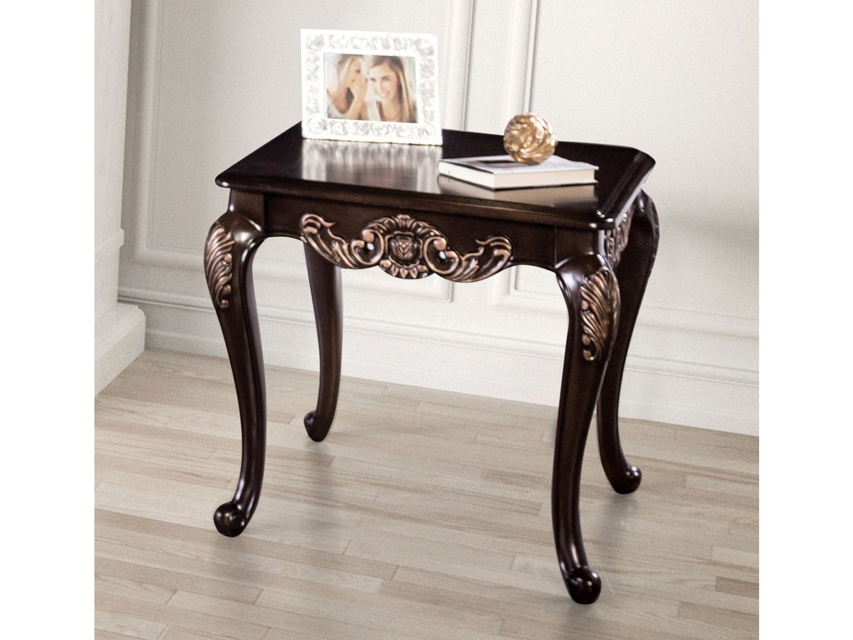 Tadcaster Dark Cherry End Table - Ornate Home