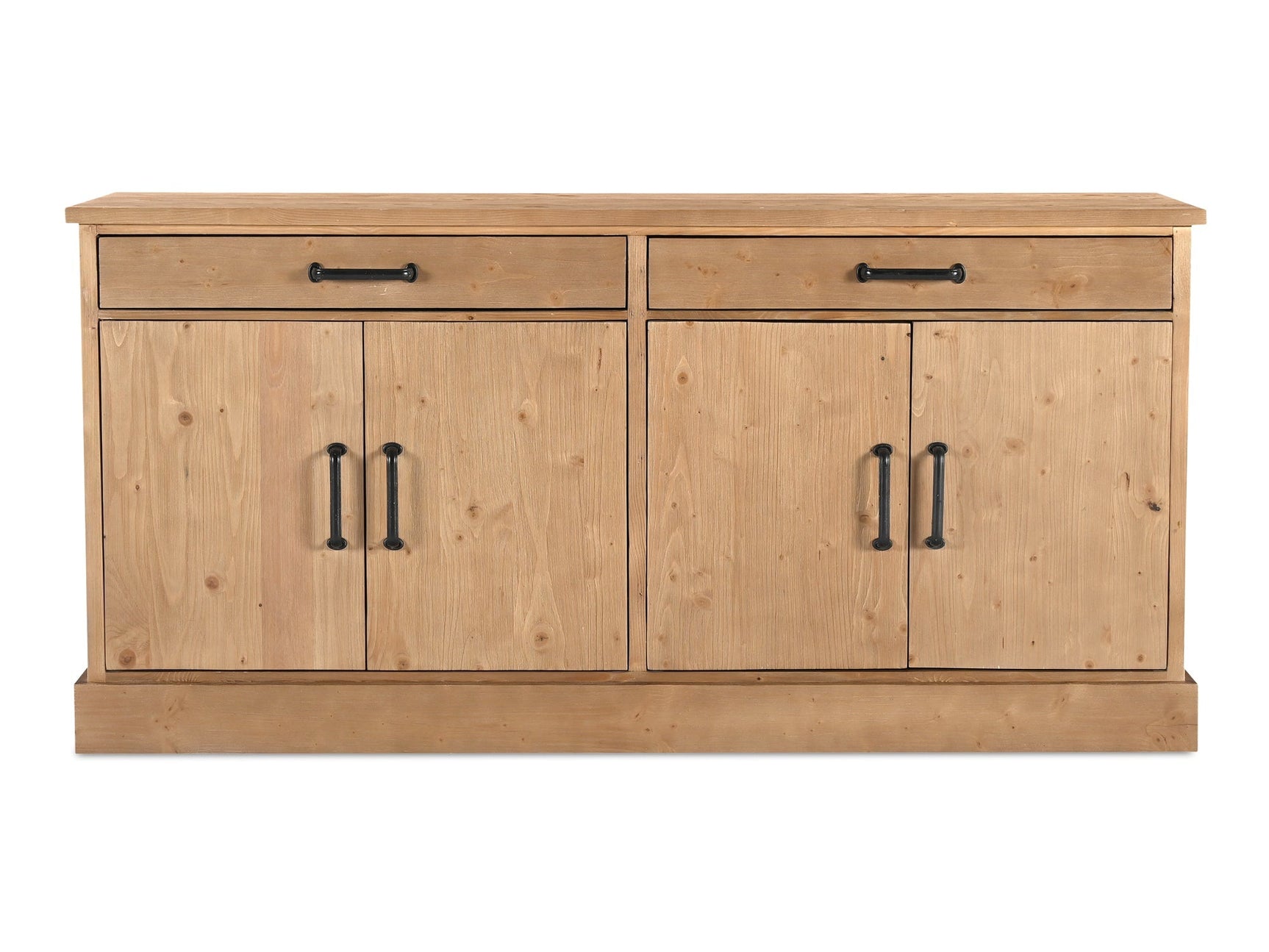 Tade Honey Pine 2 Drawer Sideboard - Ornate Home