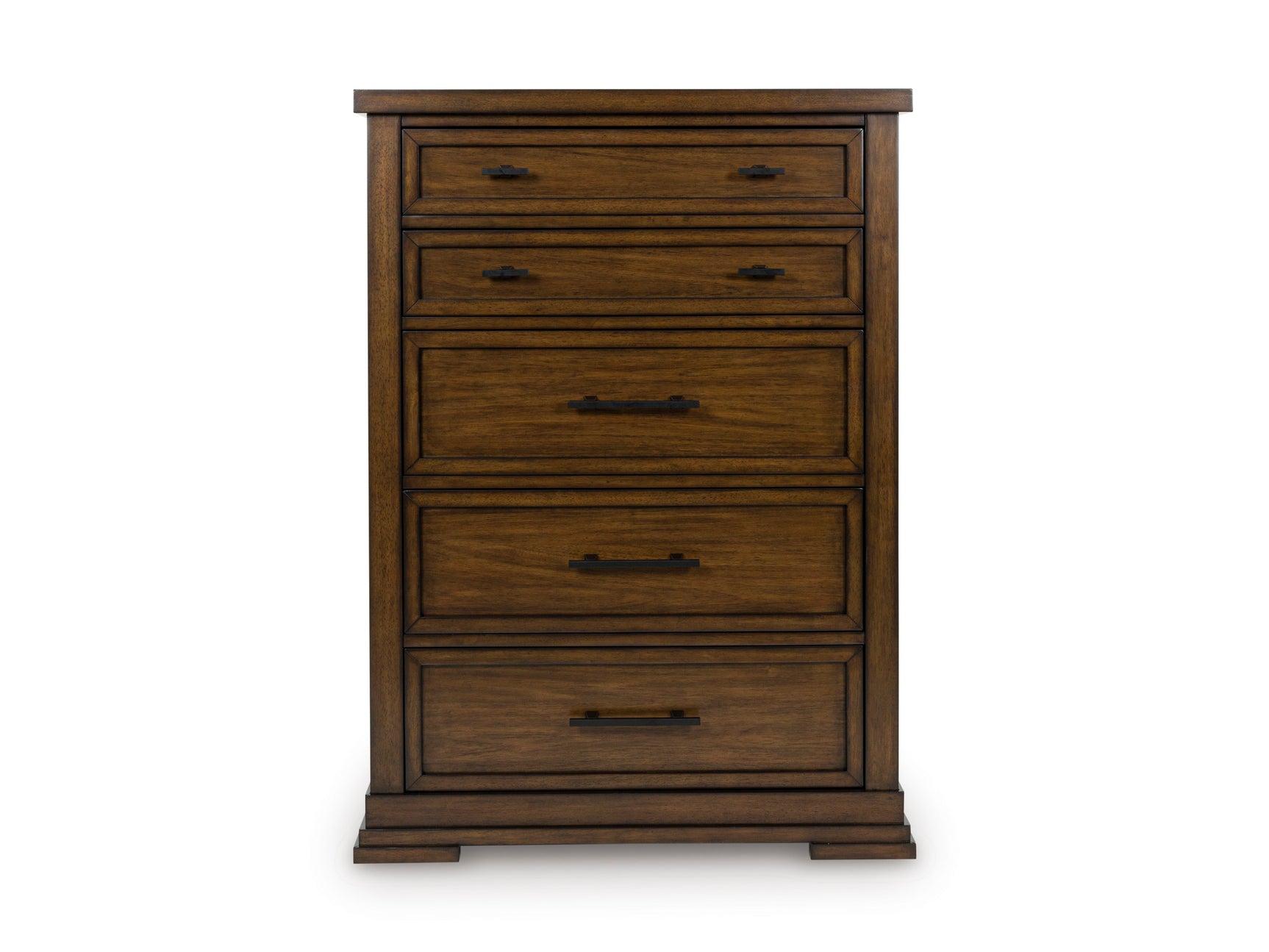 Taffenbrook Brown Five Drawer Chest - Ornate Home