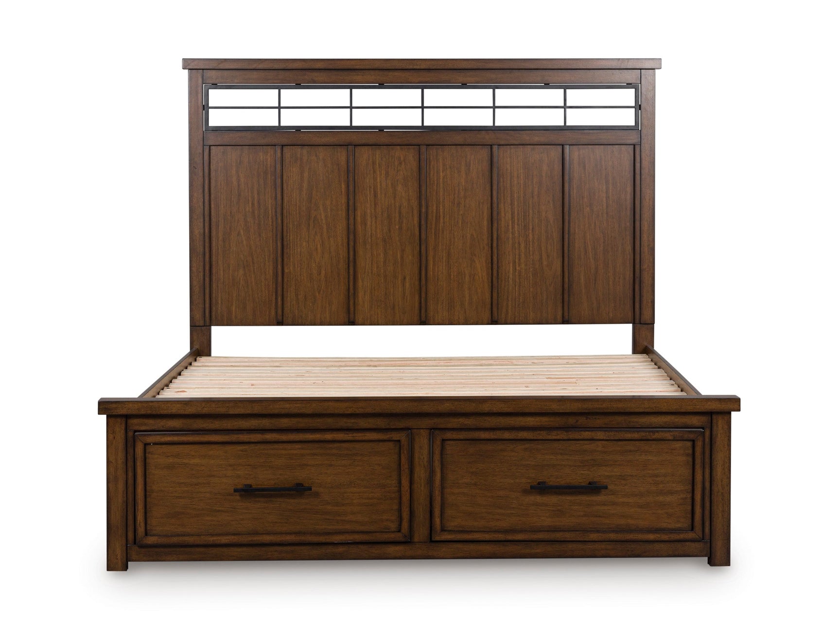 Taffenbrook Brown King Panel Storage Bed (Online Special Price) - Ornate Home