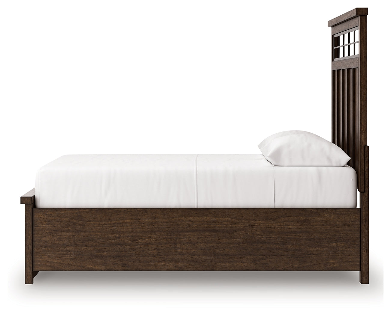 Taffenbrook Medium Brown Queen Panel Storage Bed, Dresser and Mirror (Online Special Price) - Ornate Home