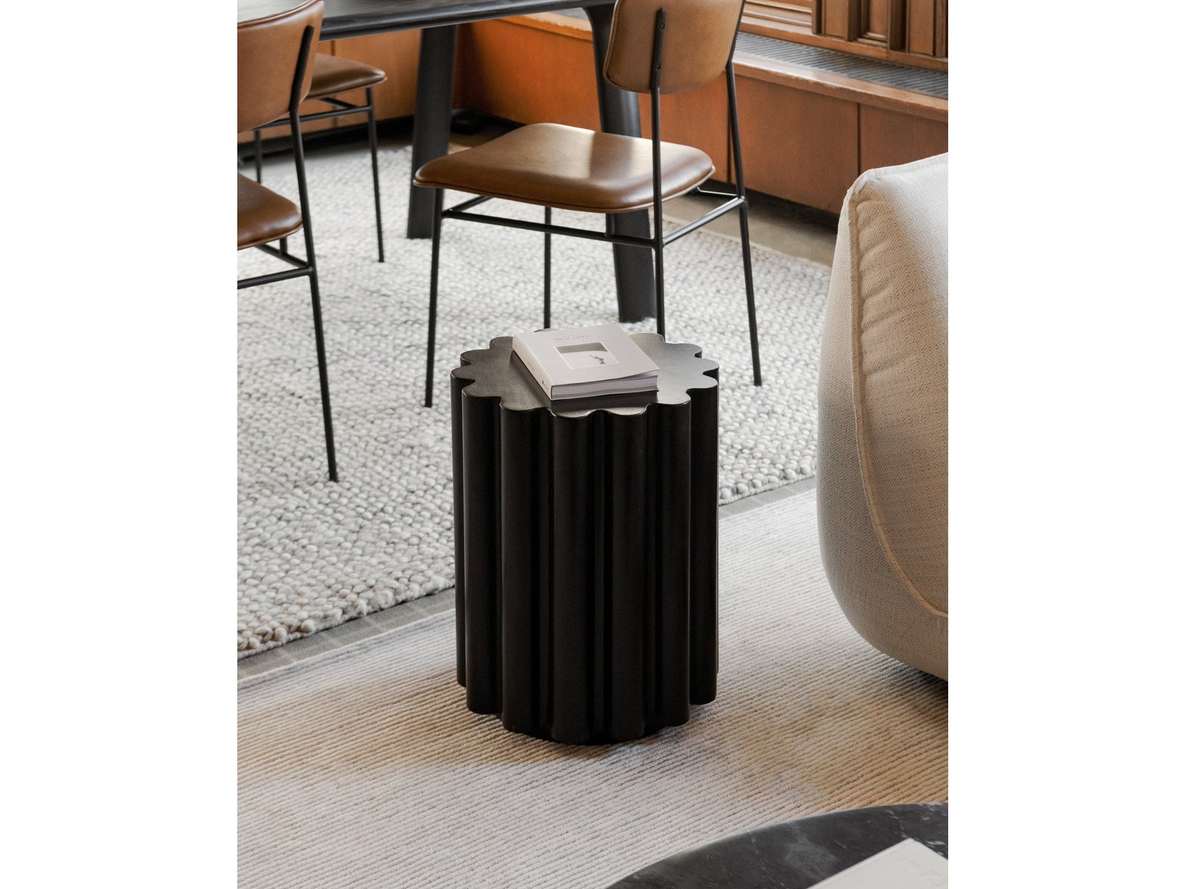 Taffy Black Accent Table - Ornate Home