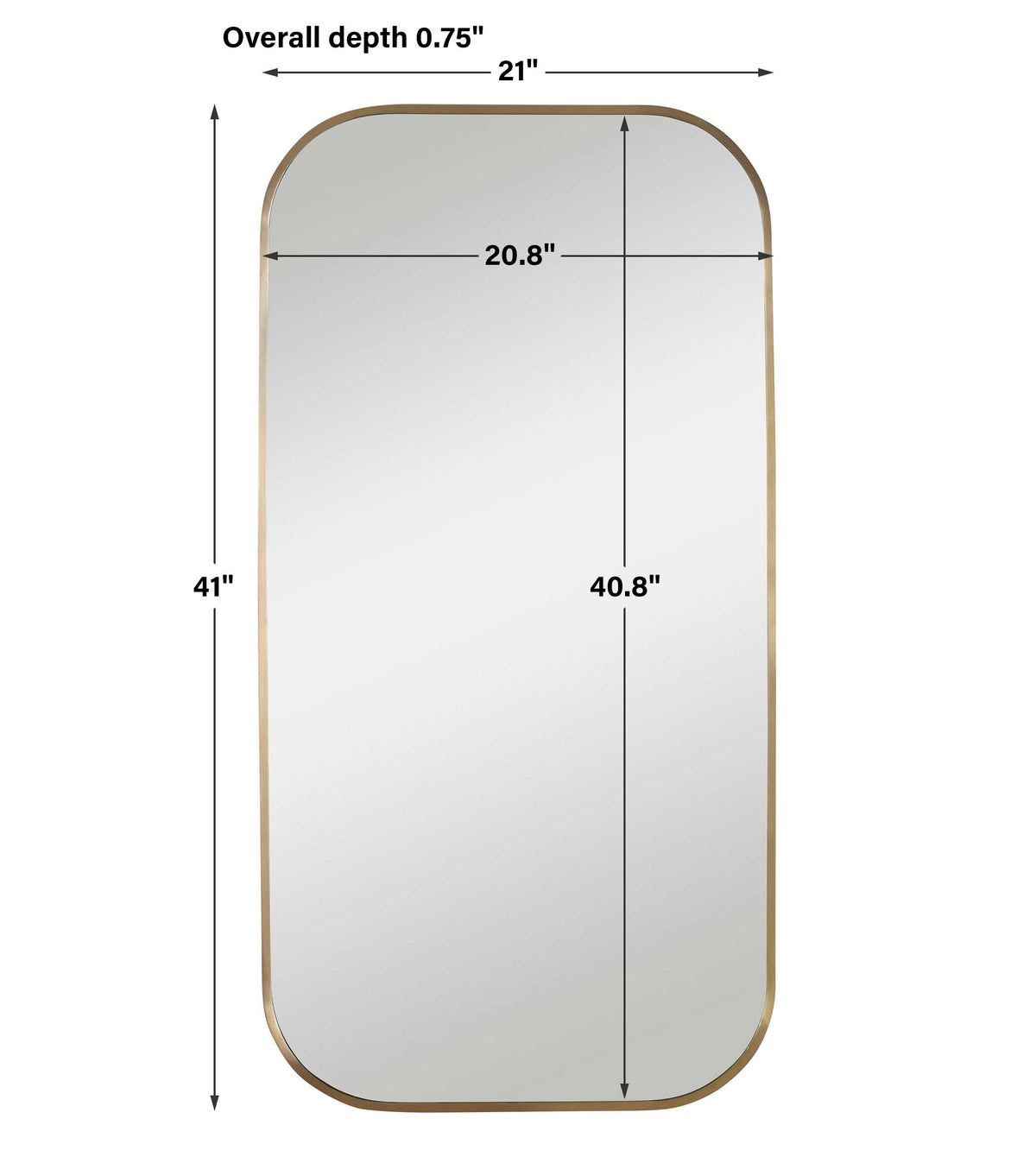 Taft Plated Brass Mirror - Ornate Home