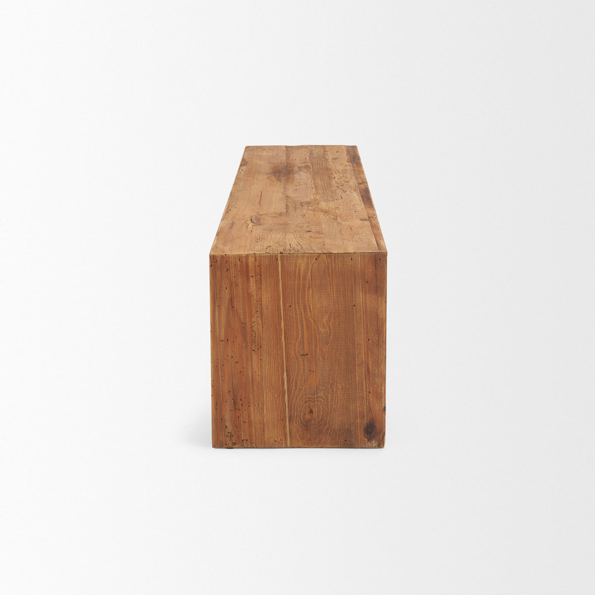 Tahira Brown Rectangular Recycled Wooden Bench - Ornate Home