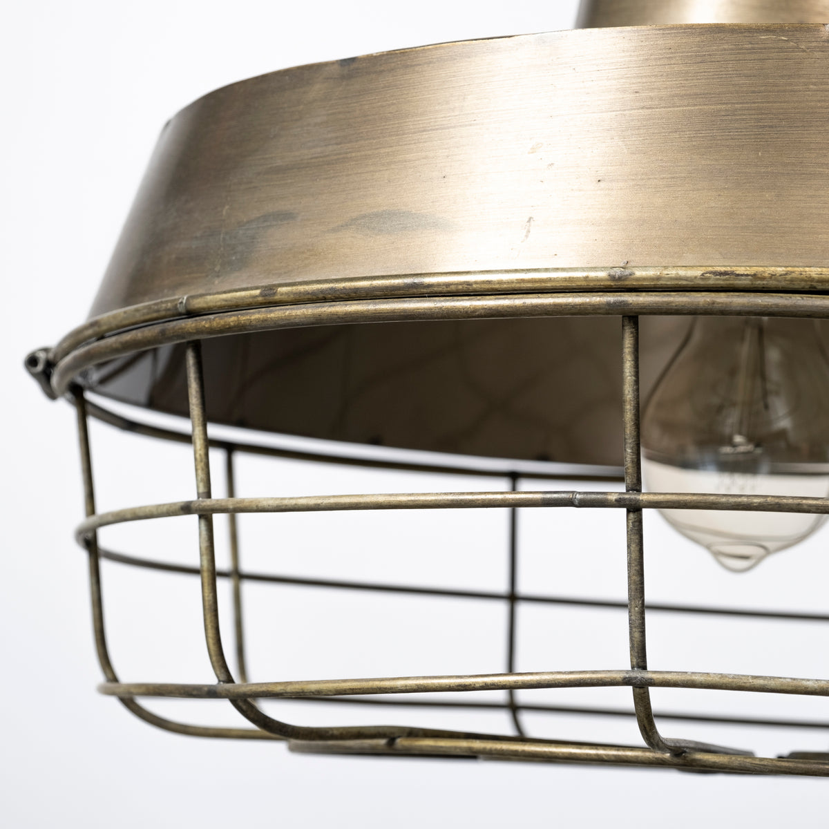 Tahla Gold Metal Cage Pendant Light - Ornate Home