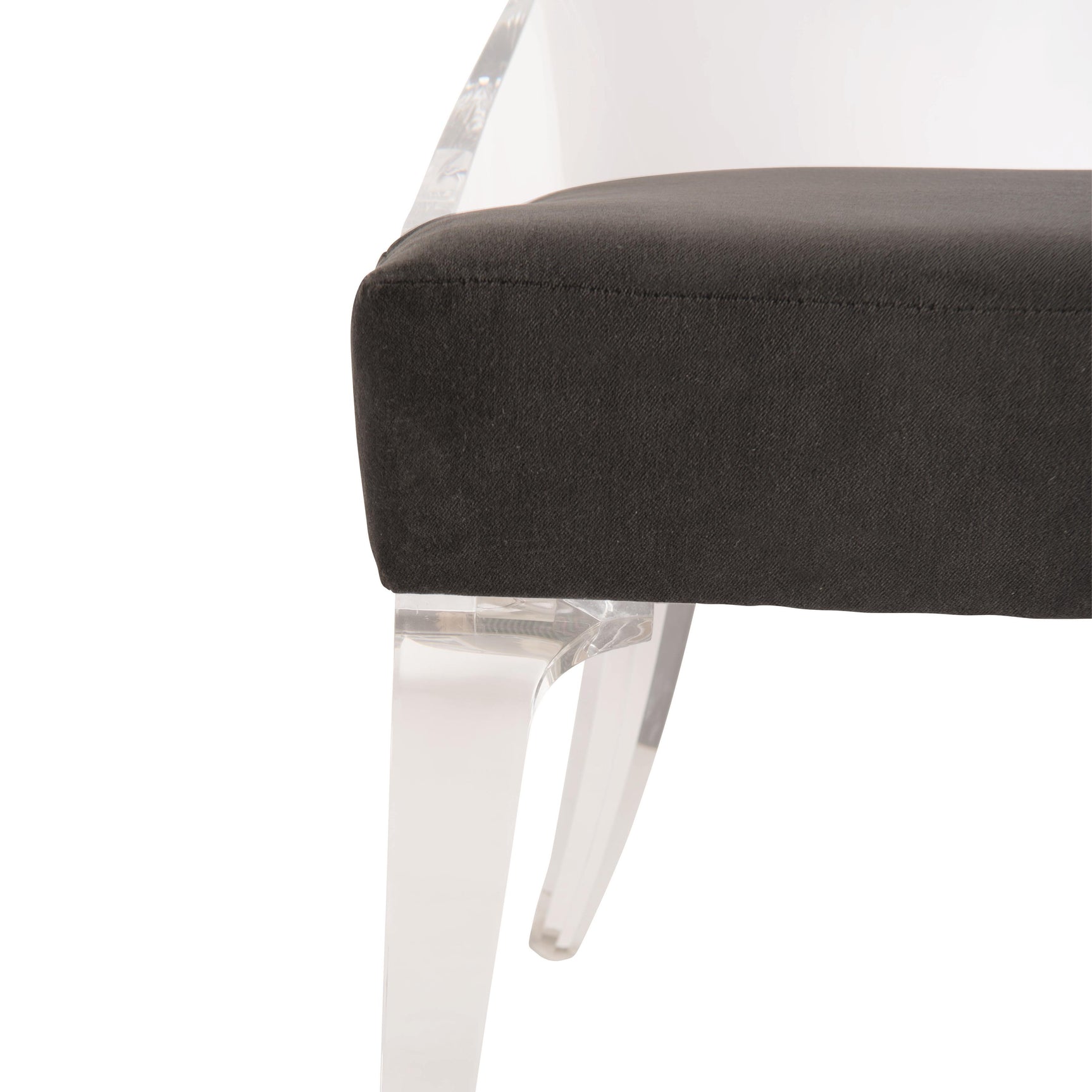 Tahlia Clear/Grey Fabric Side Chair - Ornate Home