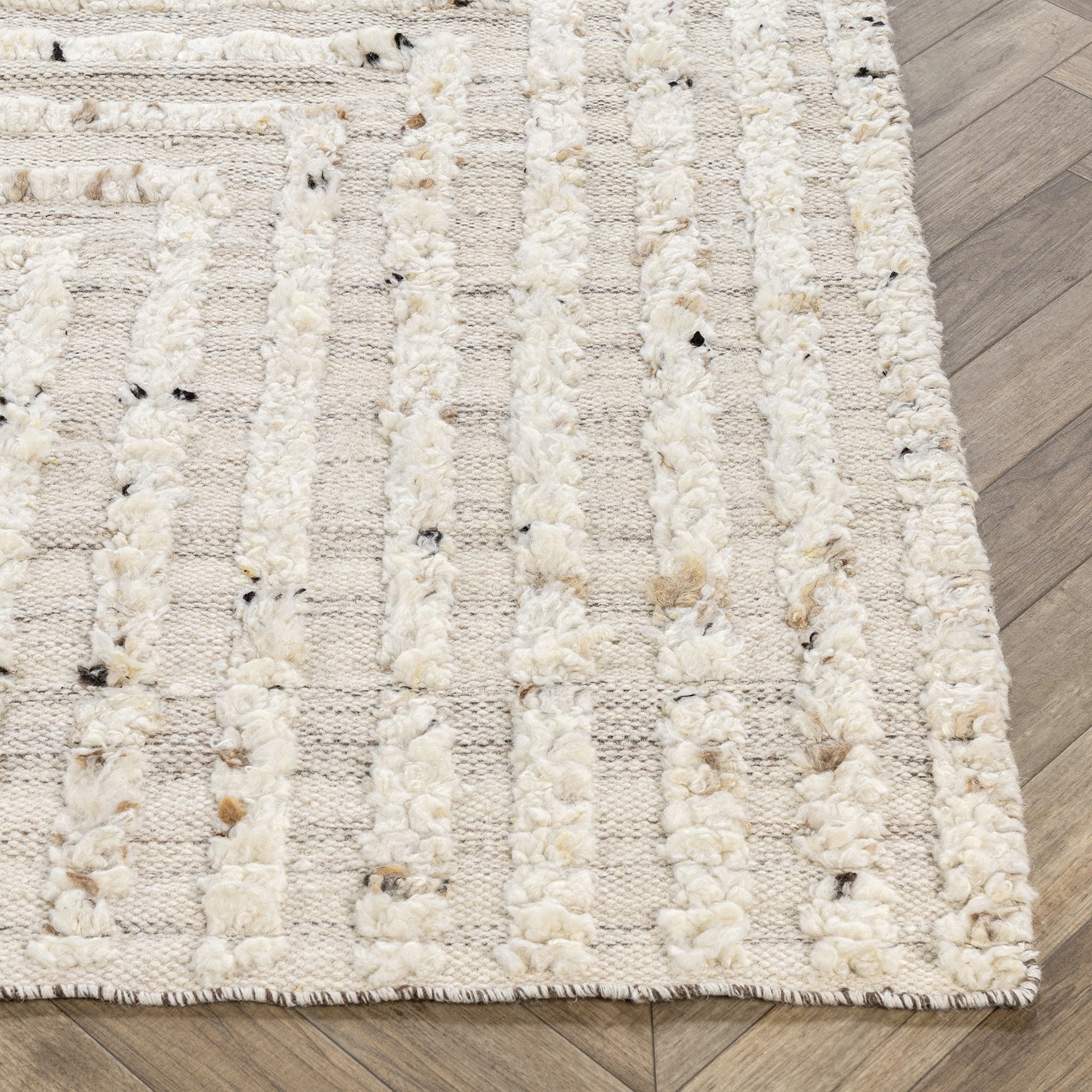 Tahoe Ivory Wool Rug - Ornate Home