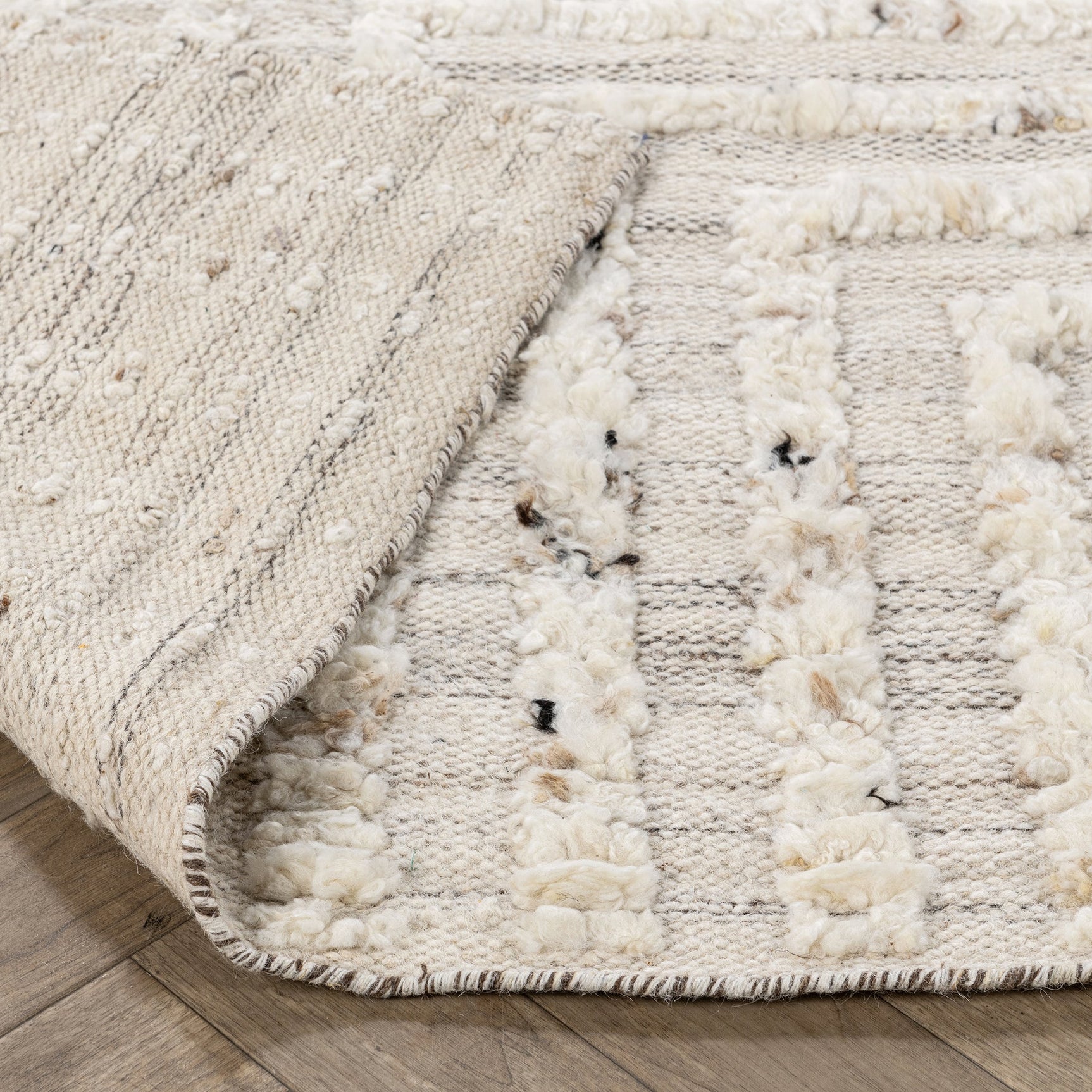 Tahoe Ivory Wool Rug - Ornate Home