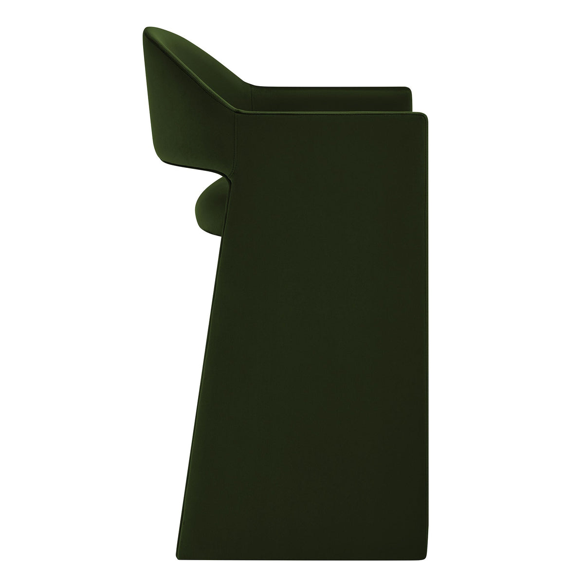 Talia Moss Green 41 Inch Performance Velvet Bar Stool - Ornate Home