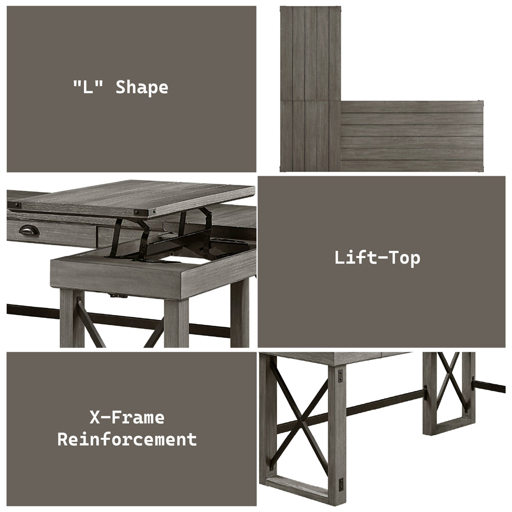 Talmar Gray Writing Desk - Ornate Home