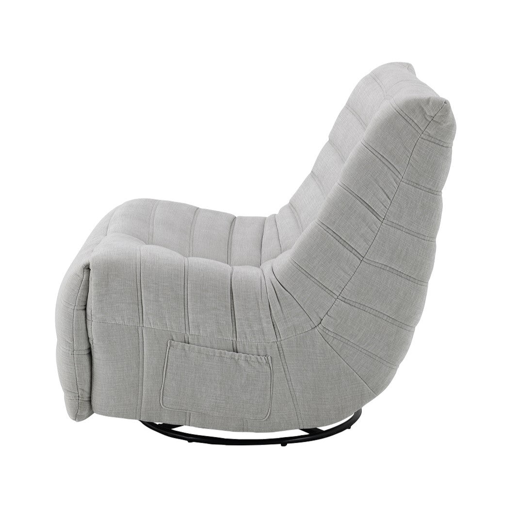 Talmon Oyster Recliner W/Swivel - Ornate Home