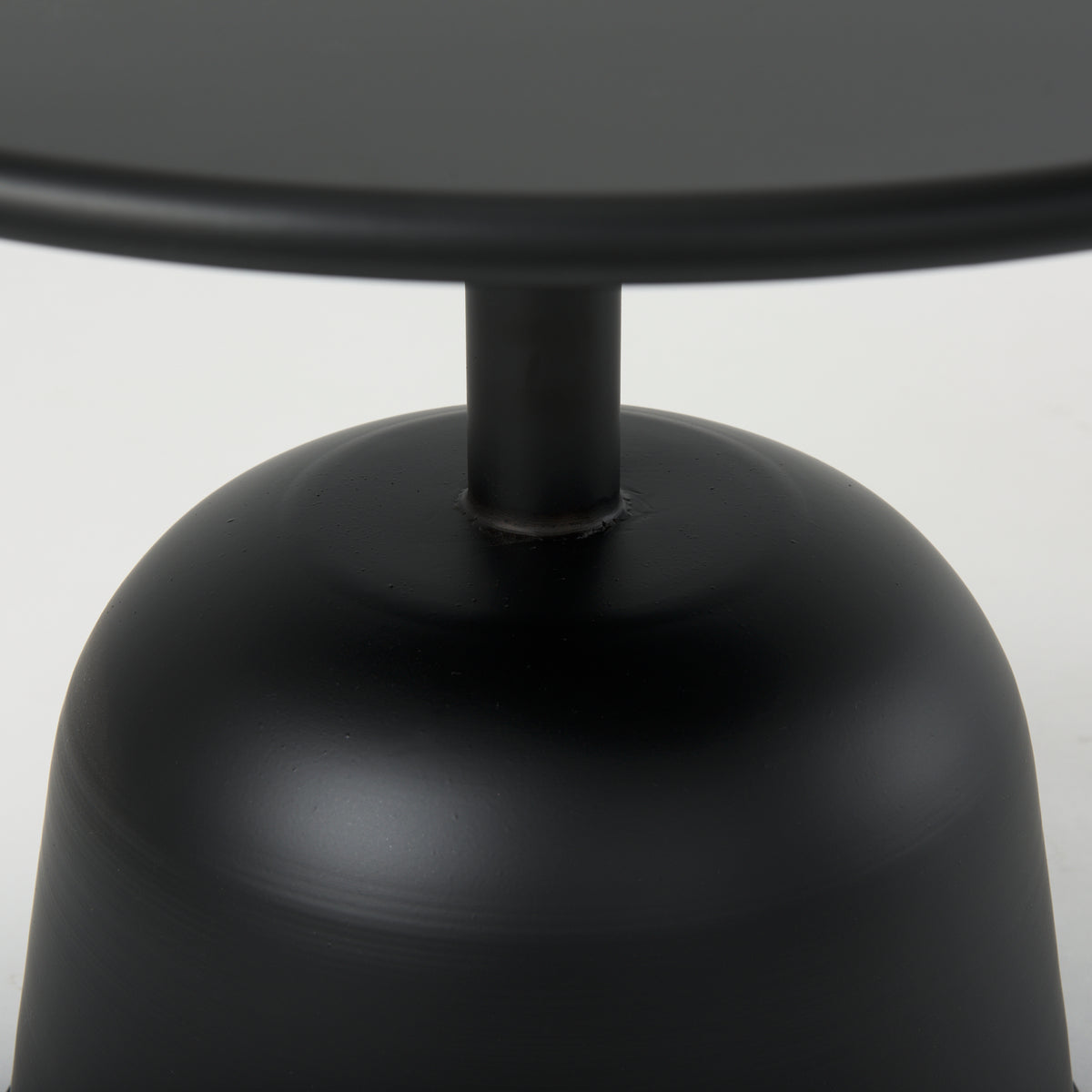 Talulla Matte Black 19.7"W Metal Accent Table - Ornate Home