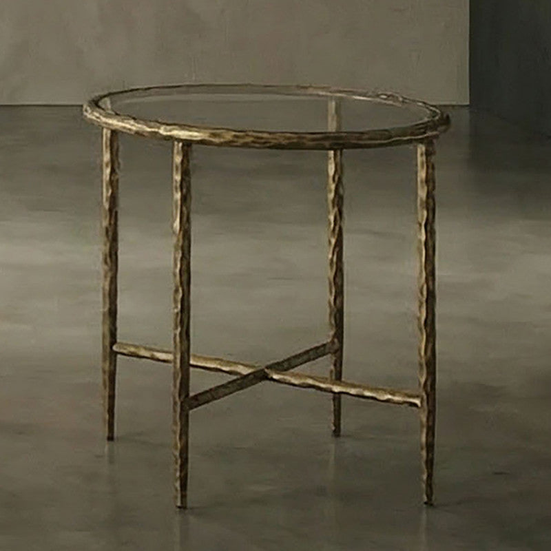 Talva Matte Gold End Table