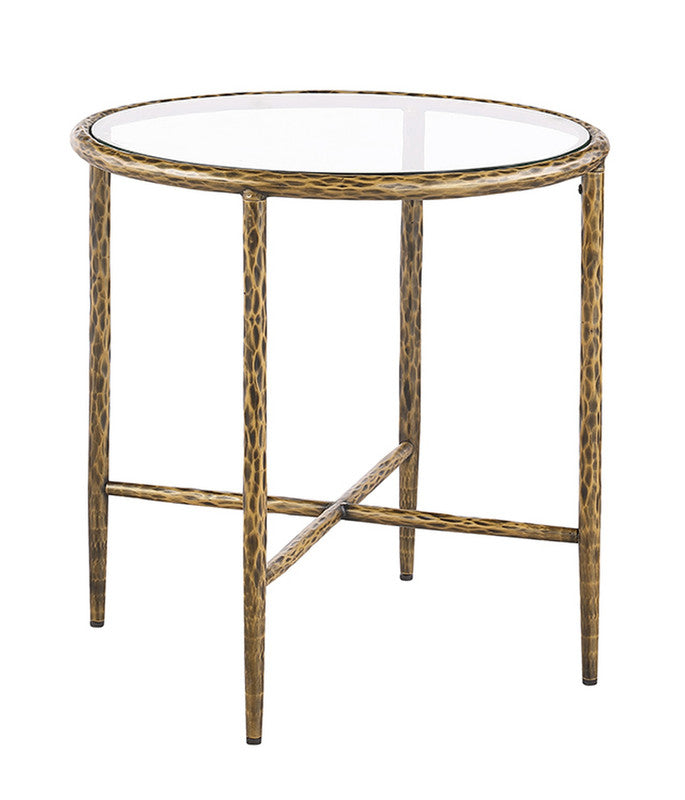 Talva Matte Gold End Table