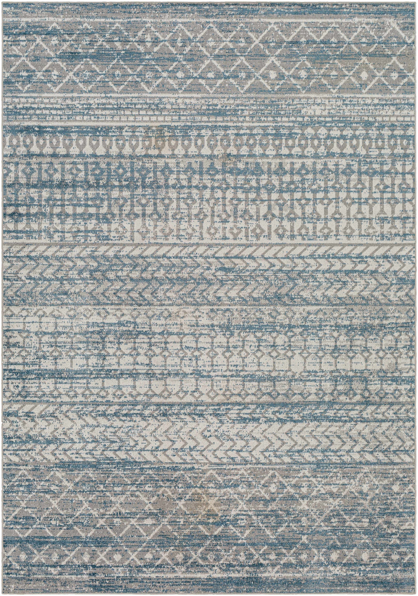 Tambac Blue Washable Area Rug - Clearance - Ornate Home