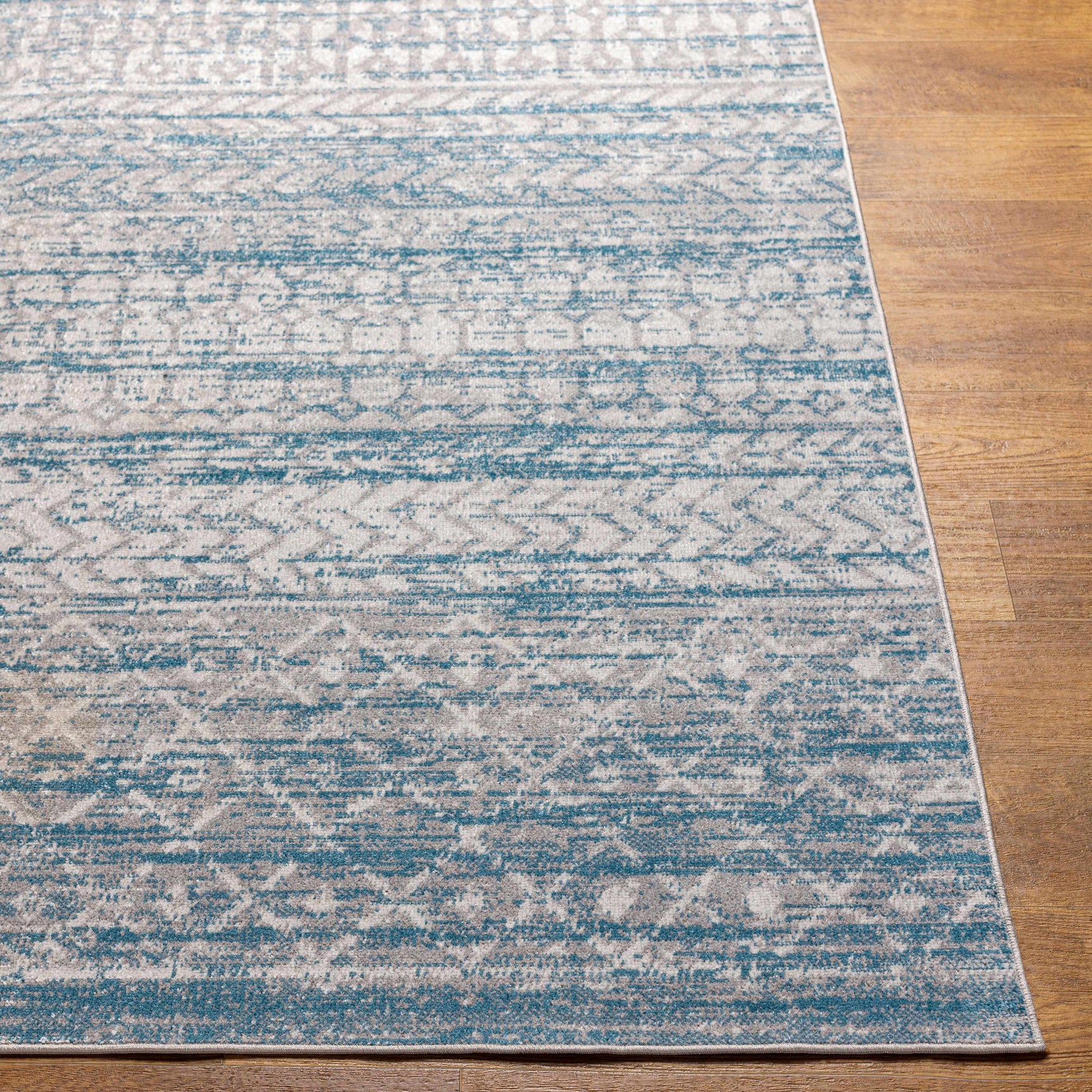 Tambac Blue Washable Area Rug - Clearance - Ornate Home