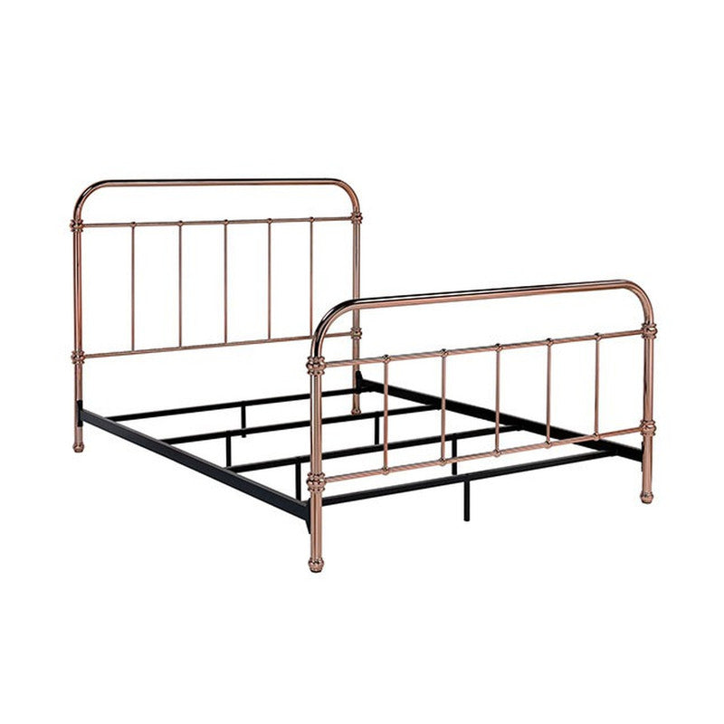Tamia Rose Gold E.King Bed - Ornate Home