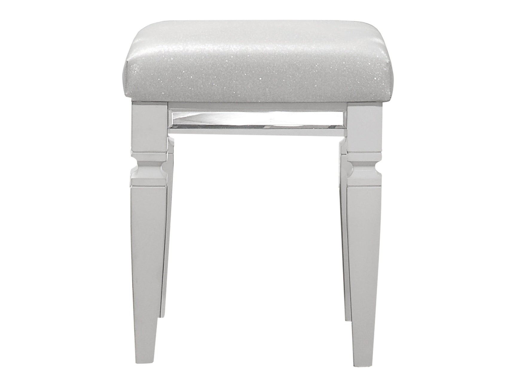 Tamsin White Vanity Stool - Ornate Home