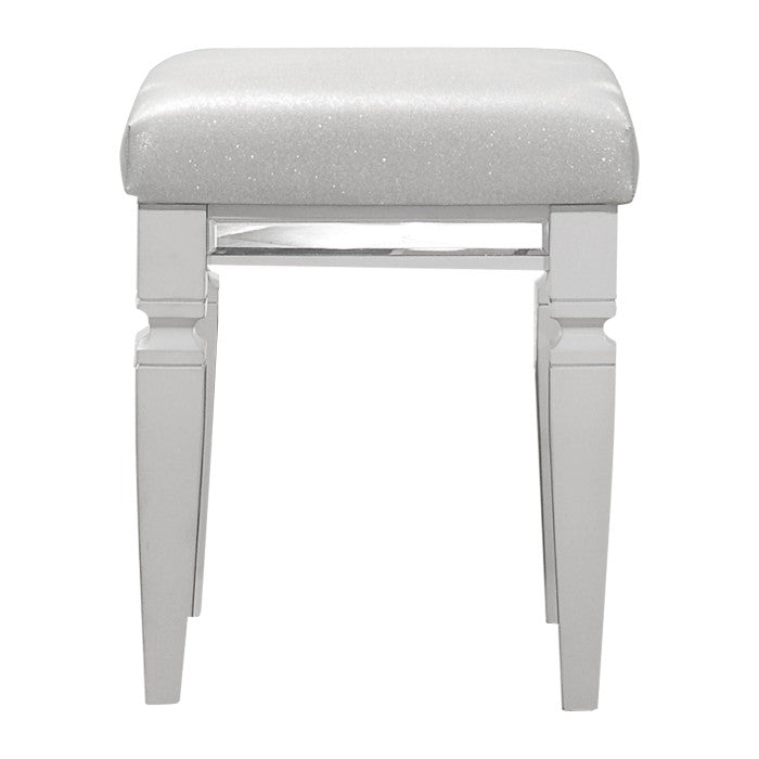 Tamsin White Vanity Stool - Ornate Home