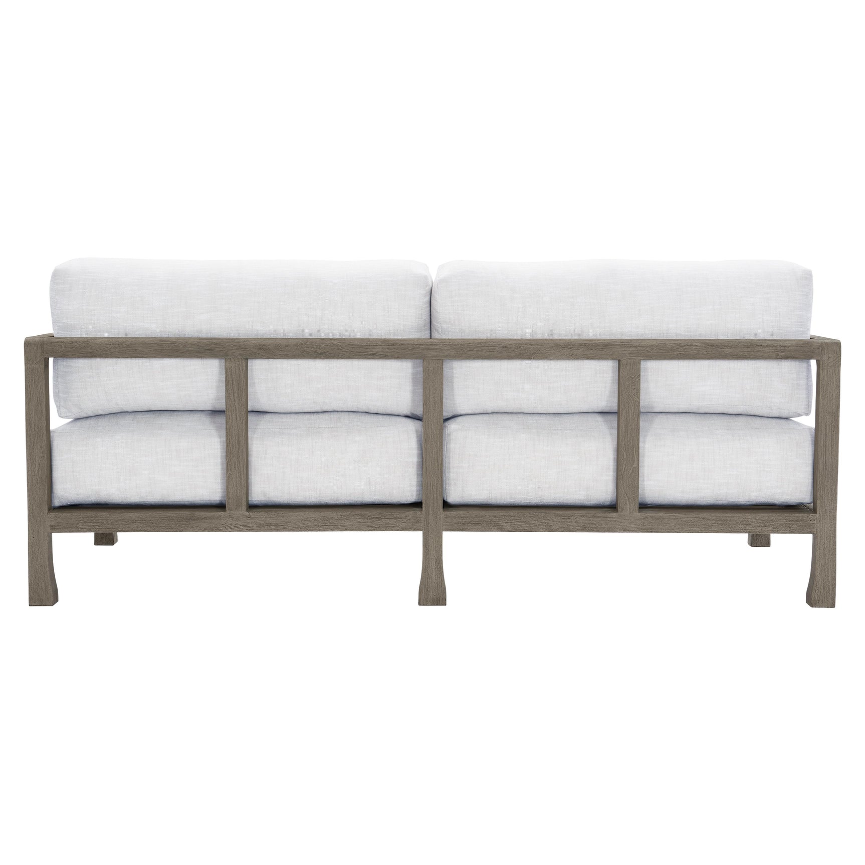 Tanah Weathered Teak/White/Cream Outdoor Sofa - Ornate Home