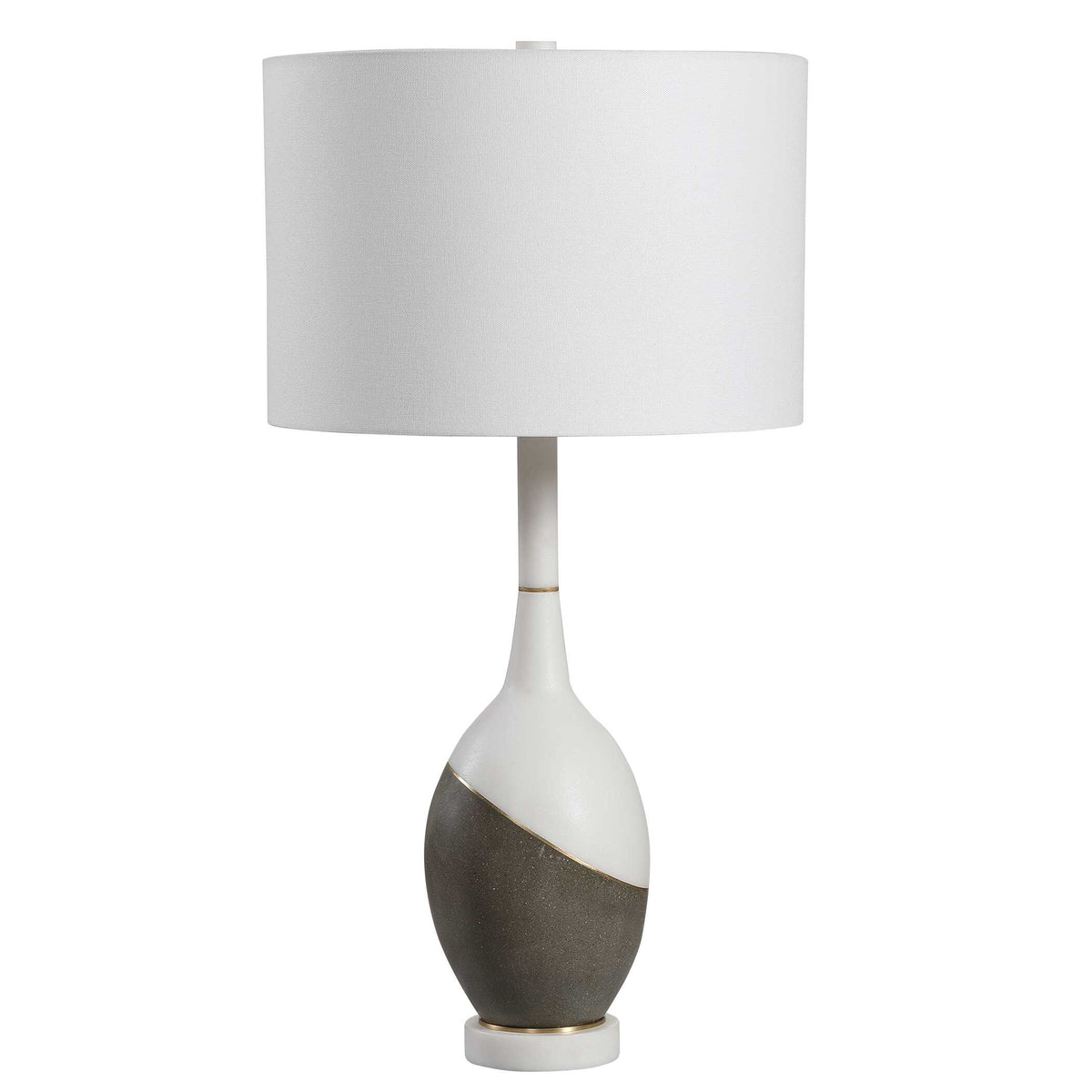 Tanali Gray/White Modern Table Lamp - Ornate Home