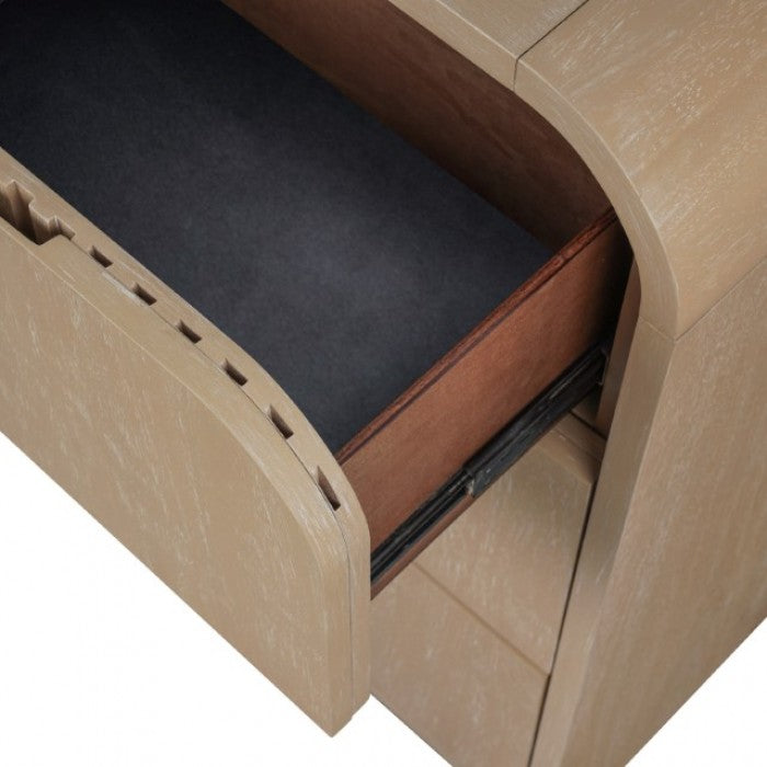 Tangentry Natural Nightstand - Ornate Home