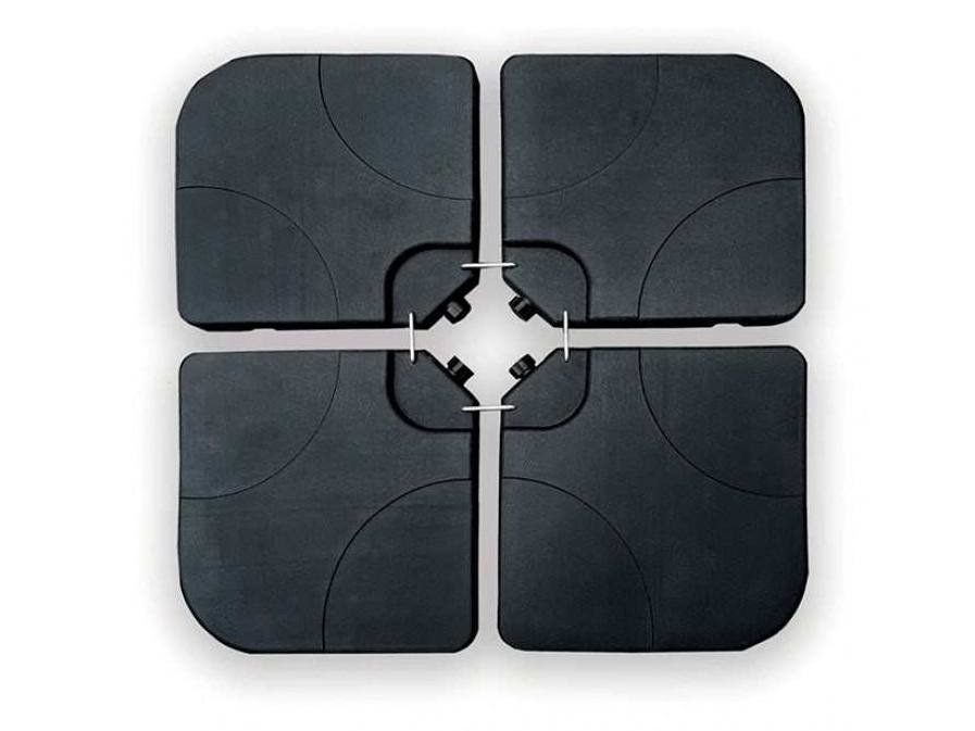 Tangram Black Umbrella Base w/ Handle - Ornate Home