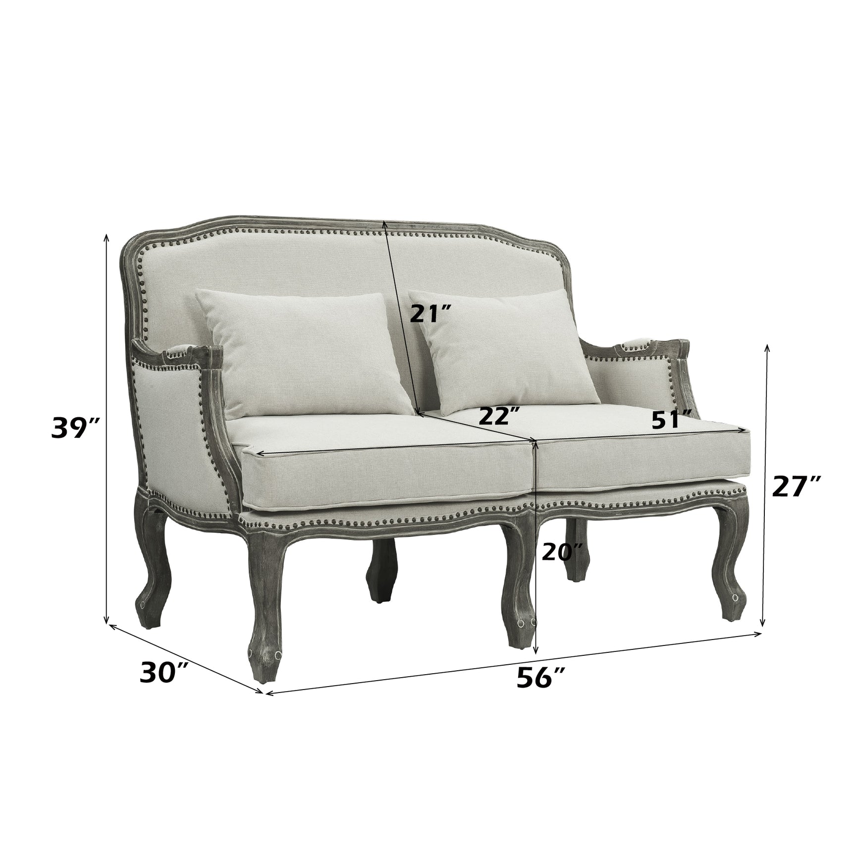 Tania Loveseat - Ornate Home