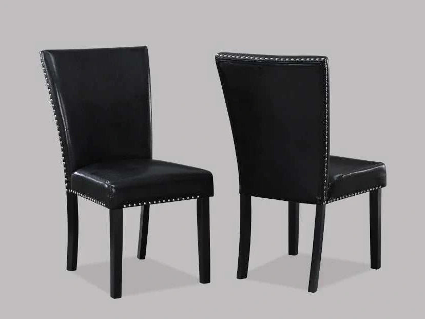 Tanner Black Dining Room Side Chair (Set of 2) - Ornate Home