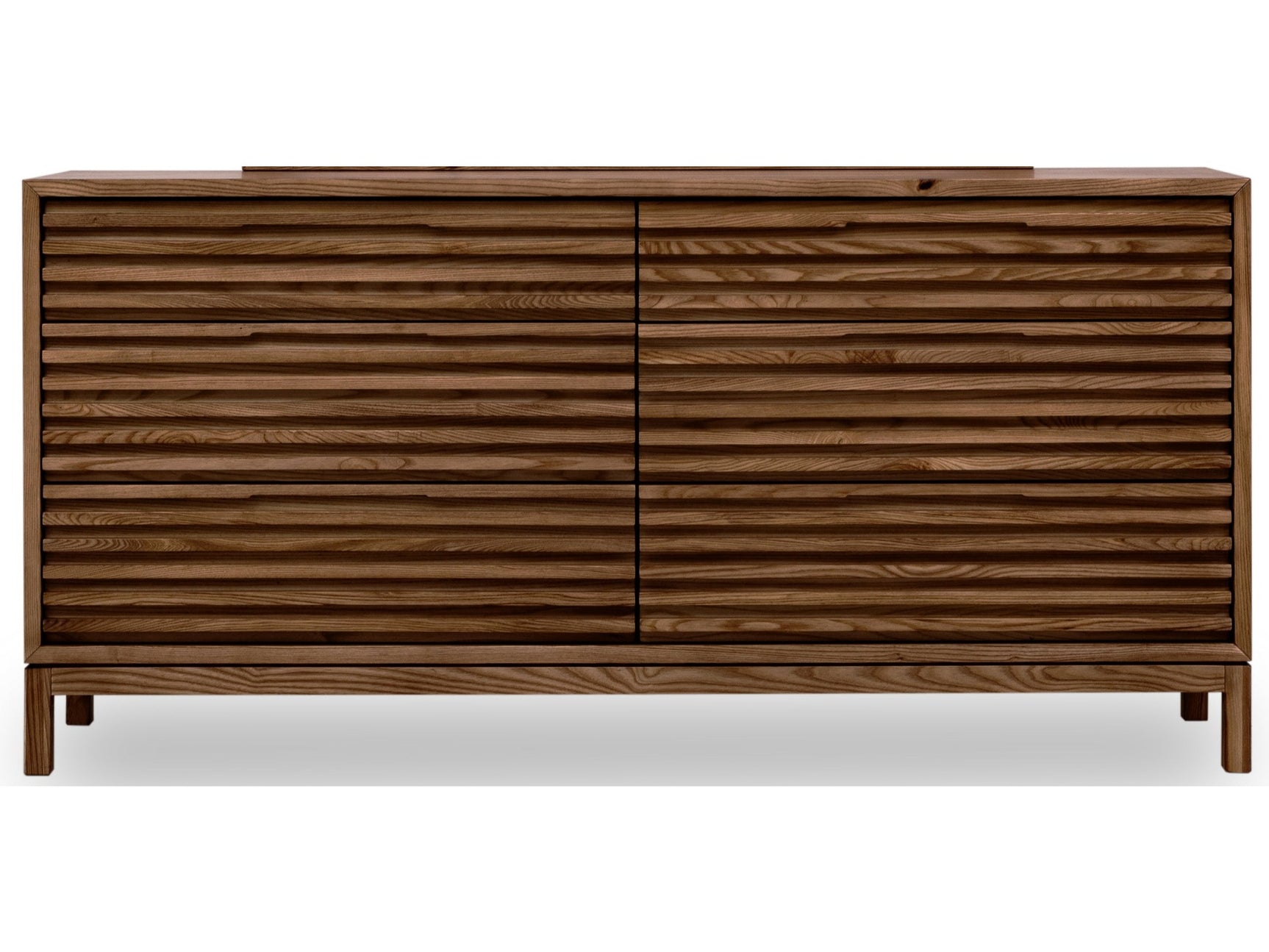 Tanner Six Drawer Ash Wood Dresser in Roux - Ornate Home