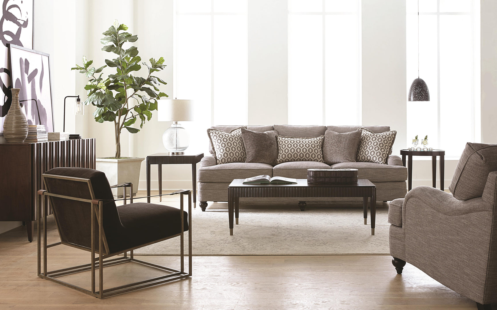 Tarleton Grey Fabric Sofa - Ornate Home