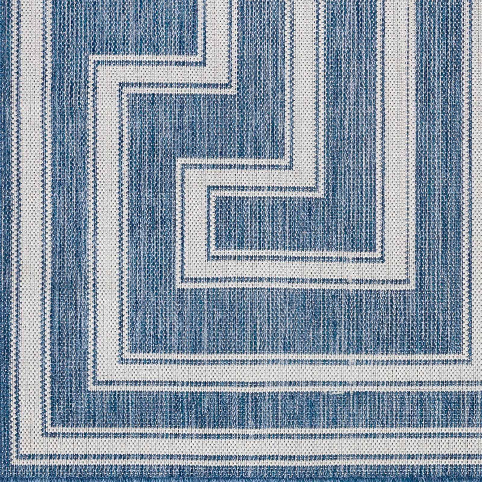 Taro Blue Outdoor Area Rug - Clearance - Ornate Home
