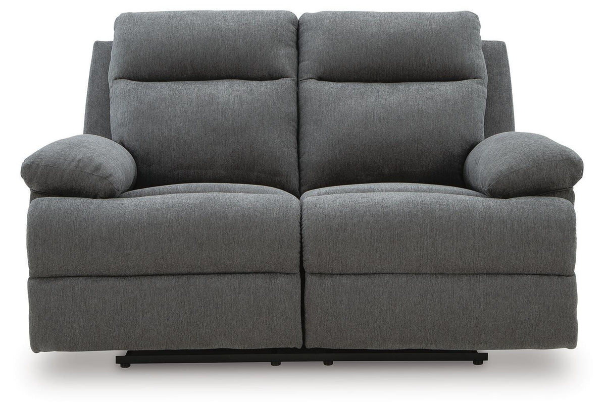Tarrant Charcoal Reclining Loveseat (Online Special Price) - Ornate Home