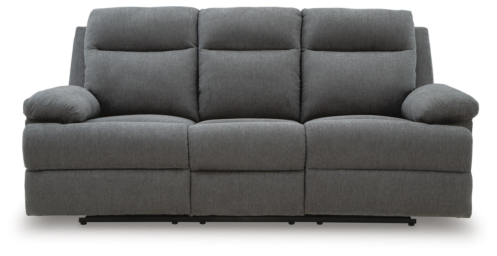 Tarrant Charcoal Reclining Sofa with Drop Down Table (Online Special Price) - Ornate Home
