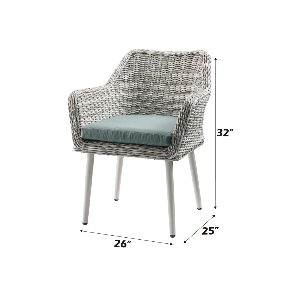 Tashay Green & Beige Patio Bistro Set 3pc Set - Ornate Home