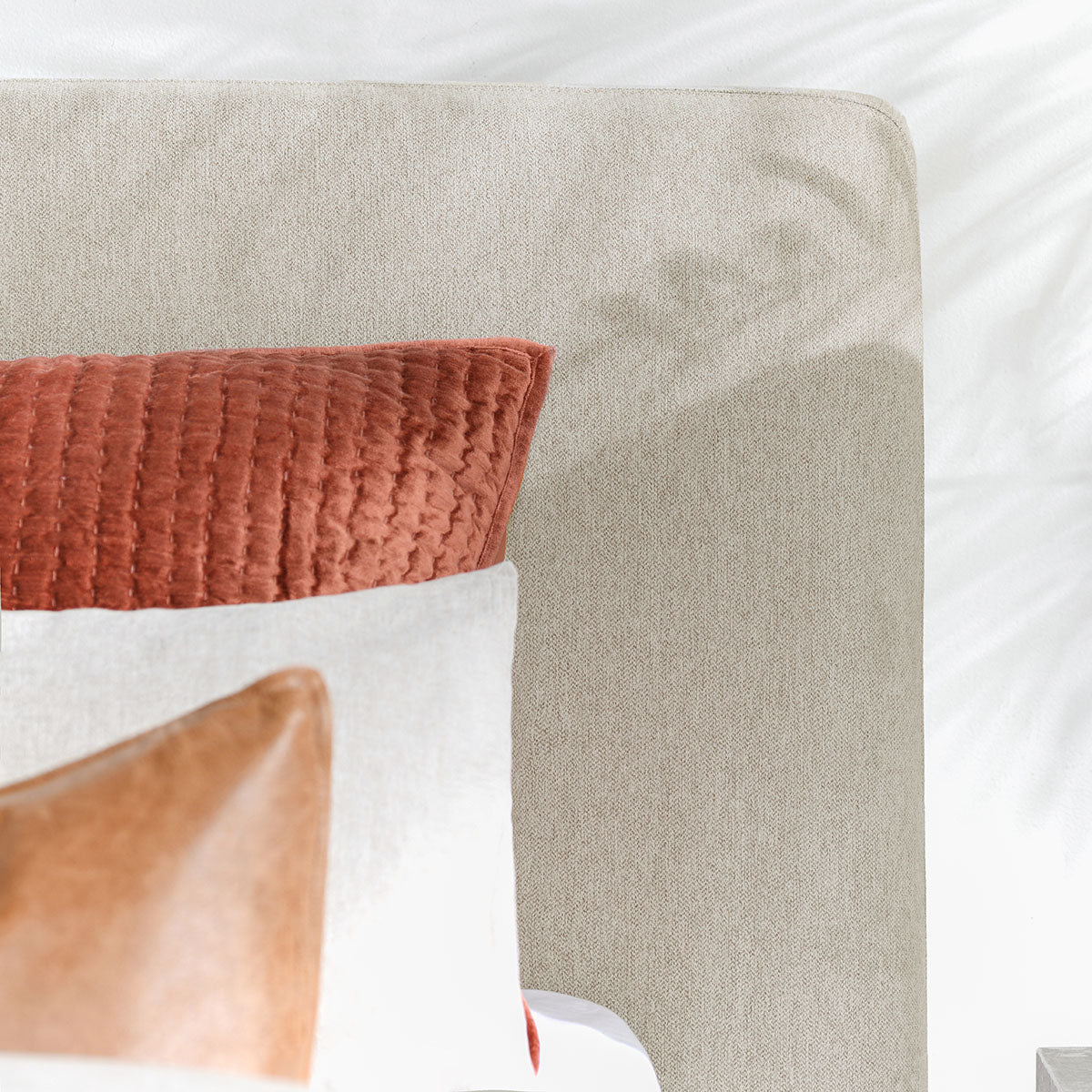 Tate Oatmeal Queen Bed - Ornate Home