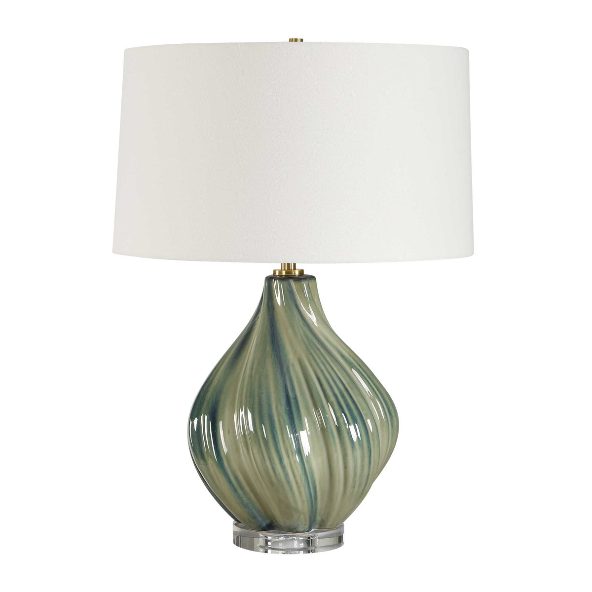 Tausha Green Table Lamp - Ornate Home