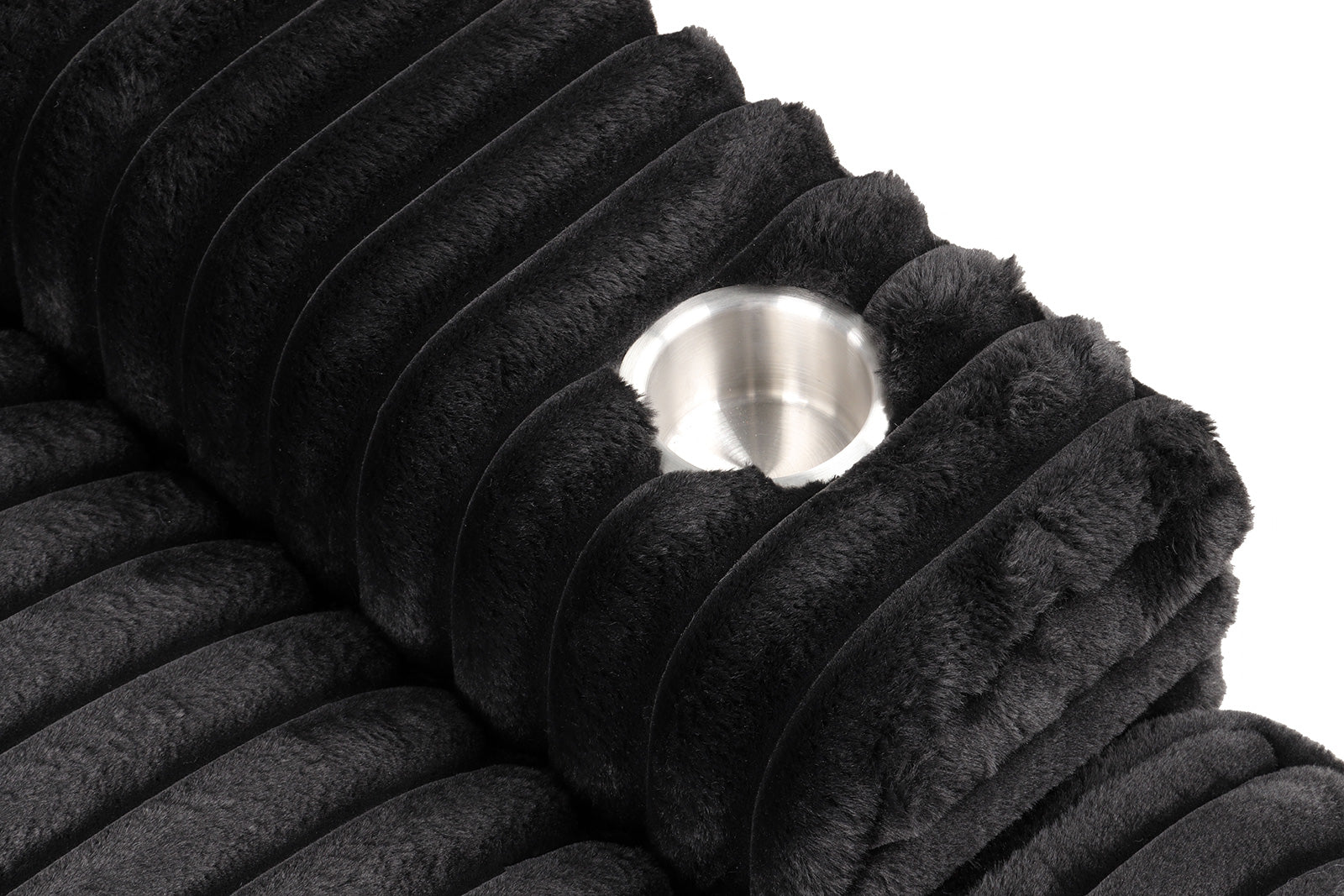 Tavedestrand Black Double Chaise Sofa - Ornate Home