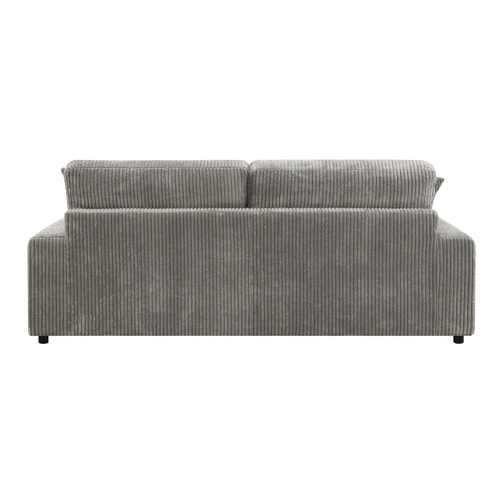 Tavia Gray Sectional Sofa W/6 Pillows - Ornate Home