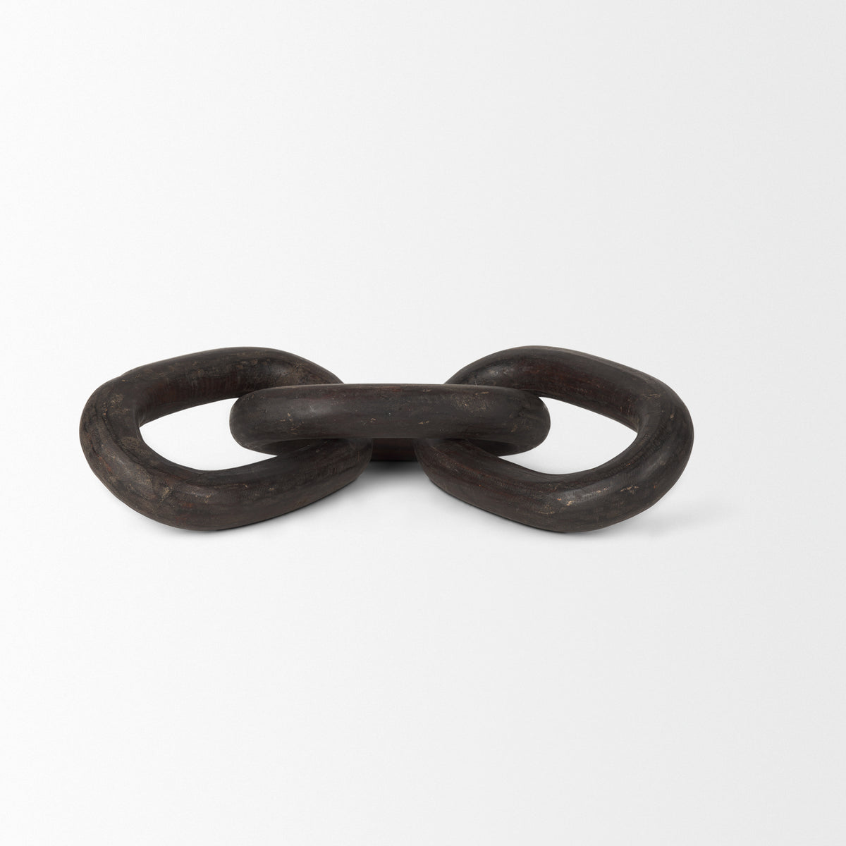 Tayla Black-Brown Large Wood Chain Link - Ornate Home