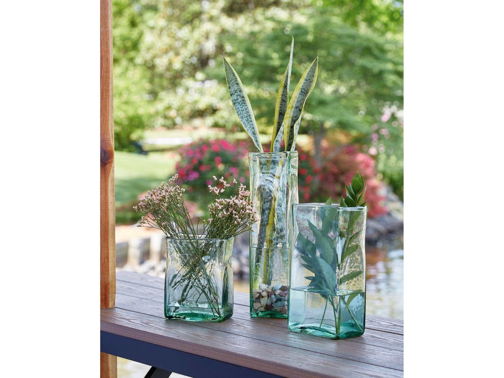 Taylow Green Vase (Set of 3) (Online Special Price) - Ornate Home