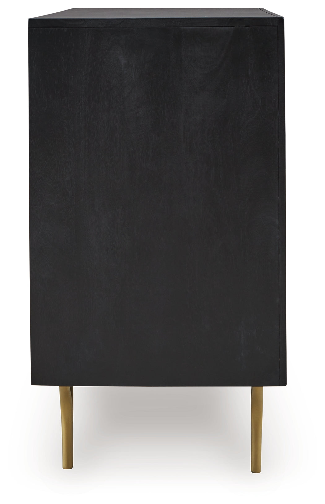 Tayner Black/Gold Finish Accent Cabinet (Online Special Price) - Ornate Home